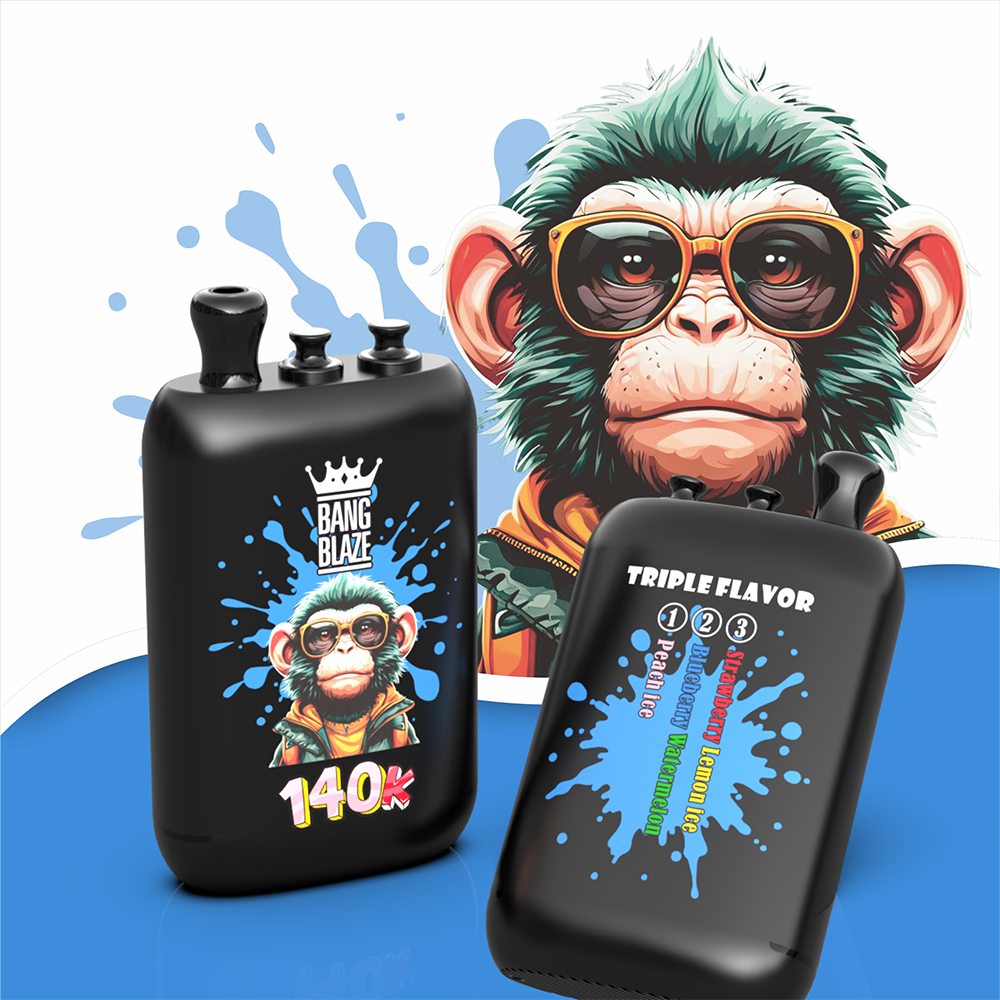 Bang Blaze 140K 140000 Puffs 3 in 1 Einweg Vape - Peach Ice & Blueberry Watermelon & Strawberry Lemon Ice