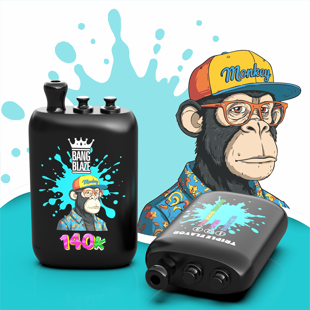 Bang Blaze 140K 140000 Puffs 3 in 1 Einweg Vape - Blueberry Ice & LOVE66 & Peach Mango Watermelon