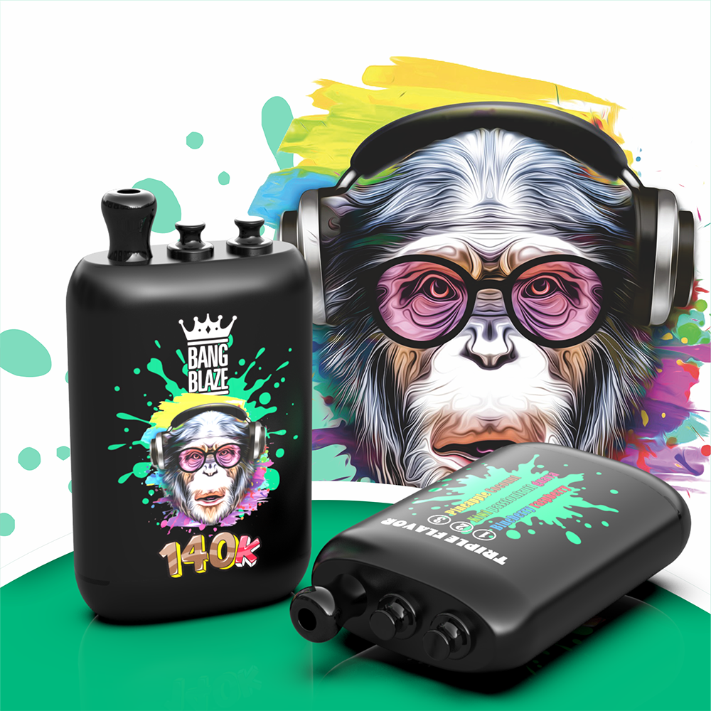 Bang Blaze 140K 140000 Puffs 3 in 1 Einweg Vape - Blueberry Raspberry & Kiwi Passionfruit Guava & Pineapple Coconut