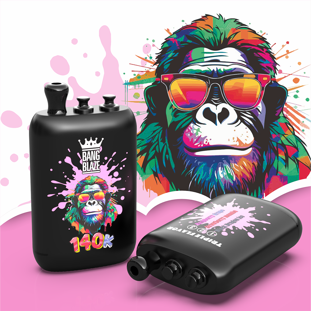 Bang Blaze 140K 140000 Puffs 3 in 1 Einweg Vape - Black Dragon Ice & Strawberry Mamba & Raspberry Grape