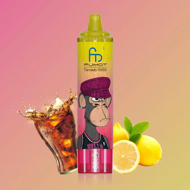 Fumot-Tornado-15000-Cola-Lemon-1 Original-Fumot-Tornado-15000-puffs-Disposable-Vape-1 Fumot Tornado 15000 15k Puffs Einweg Vape Digital Screen Mesh Coil Tornado 15k Puff Vape e zigarette