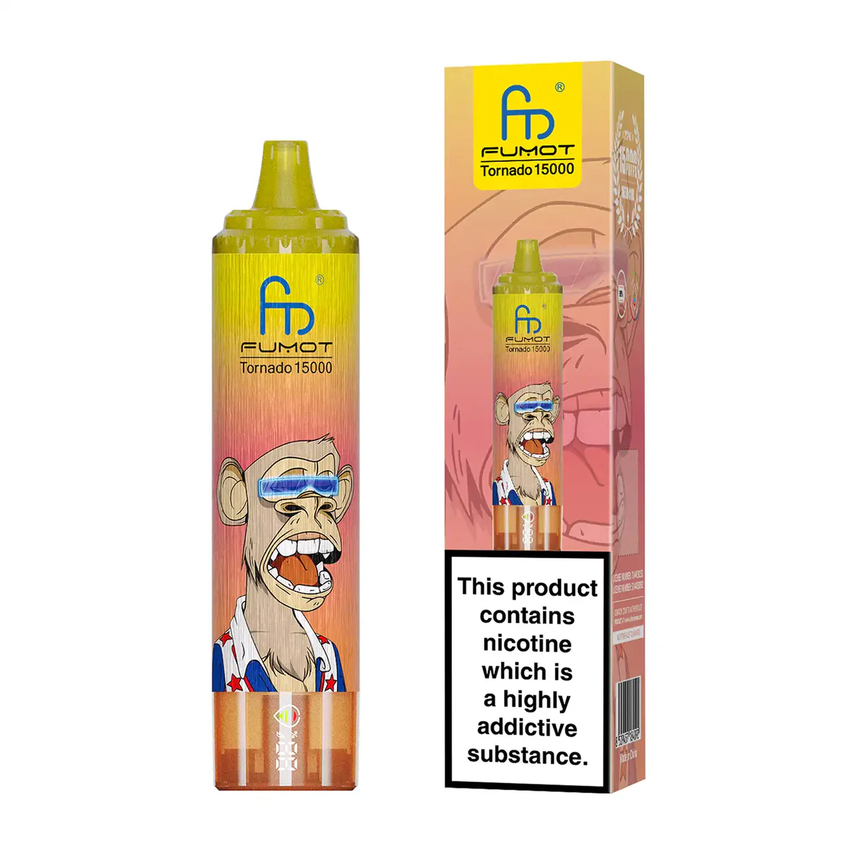 Original-Fumot-Tornado-15000-puffs-Disposable-Vape-1 Fumot Tornado 15000 15k Puffs Einweg Vape Digital Screen Mesh Coil Tornado 15k Puff Vape e zigarette