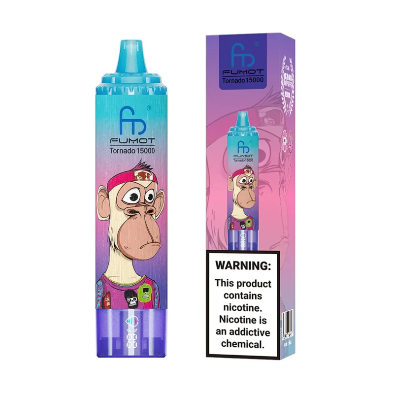 Fumot-Tornado-15000-Pina-Colada-2 Original-Fumot-Tornado-15000-puffs-Disposable-Vape-1 Fumot Tornado 15000 15k Puffs Einweg Vape Digital Screen Mesh Coil Tornado 15k Puff Vape e zigarette