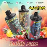 Razz Bar 15k 15000 Puffs Einweg Vape Adjustable Air Flow 1.0Ω Mesh Coil Razz Bar 15000 Puff Vape e zigarette