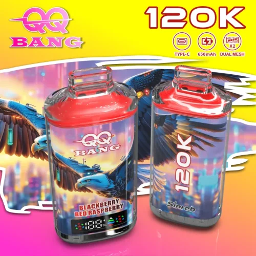 QQ Bang 120k 120000 Puffs Einweg Vape Digital Screen Mesh Coil QQ Bang 120000 120k Puff Vape e zigarette