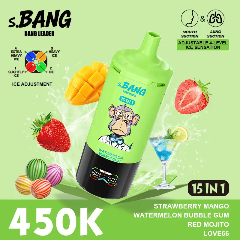 Bang Leader 450K 450000 Puffs 15 in 1 Einweg Vape Smart Screen Mesh Coil Bang Leader 450000 15 in 1 Puff Vape e zigarette Bang Leader 450K 450000 Puffs 15 in 1 Einweg Vape Smart Screen Mesh Coil Bang Leader 450000 15 in 1 Puff Vape e zigarette