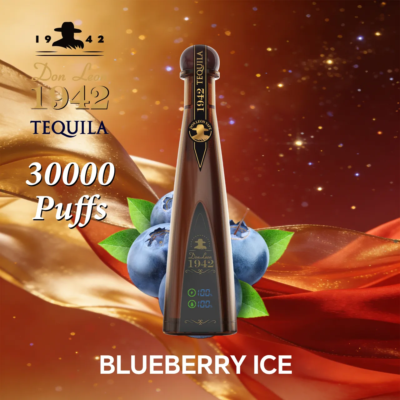 Solaris Tequila Don Leon 1942 30000 Puffs Einweg Vape Mesh Coil Don Leon 30000 Puff Vape e zigarette