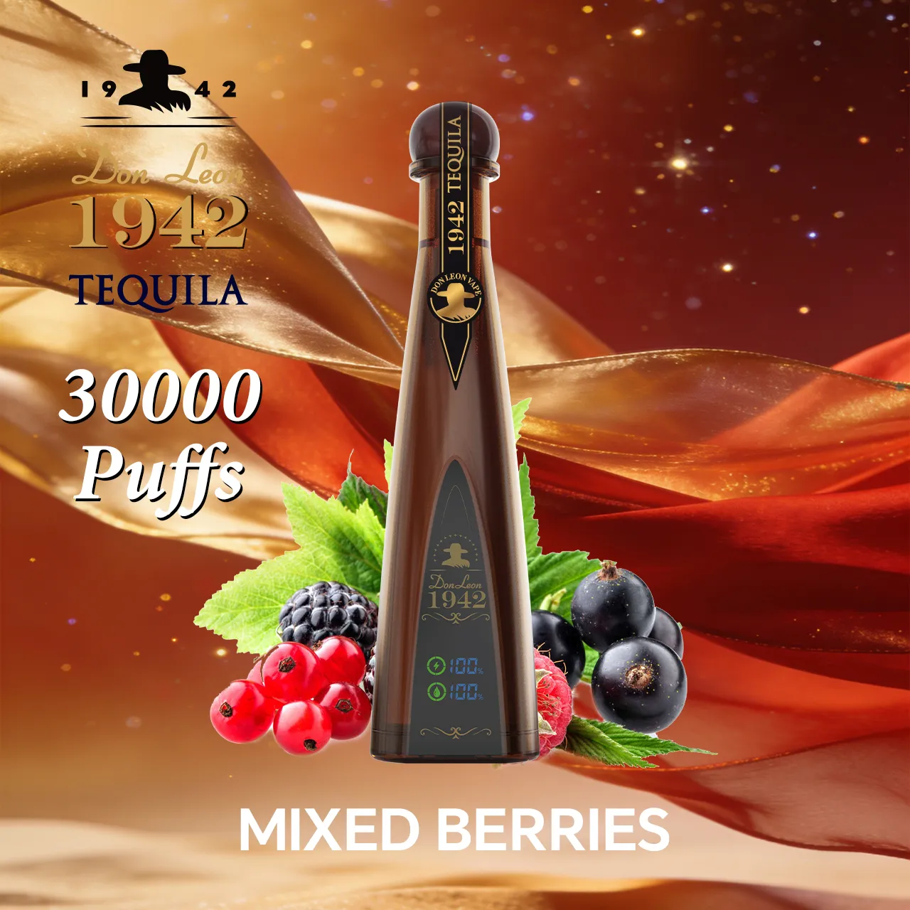 Solaris Tequila Don Leon 1942 30000 Puffs Einweg Vape Mesh Coil Don Leon 30000 Puff Vape e zigarette