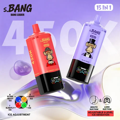 Bang Leader 450K 450000 Puffs 15 in 1 Einweg Vape Smart Screen Mesh Coil Bang Leader 450000 15 in 1 Puff Vape e zigarette