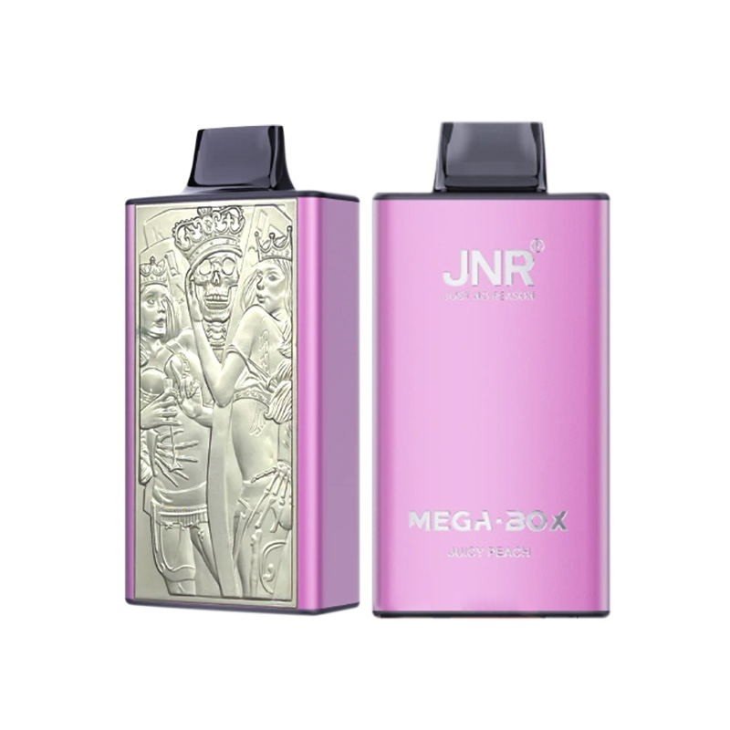 JNR Mega Box 25000 25k Puffs Einweg Vape / e zigarette mit robustem Metallgehäuse und Dual Mesh Coil JNR Mega Box 25000 25k Puffs Einweg Vape / e zigarette mit robustem Metallgehäuse und Dual Mesh Coil