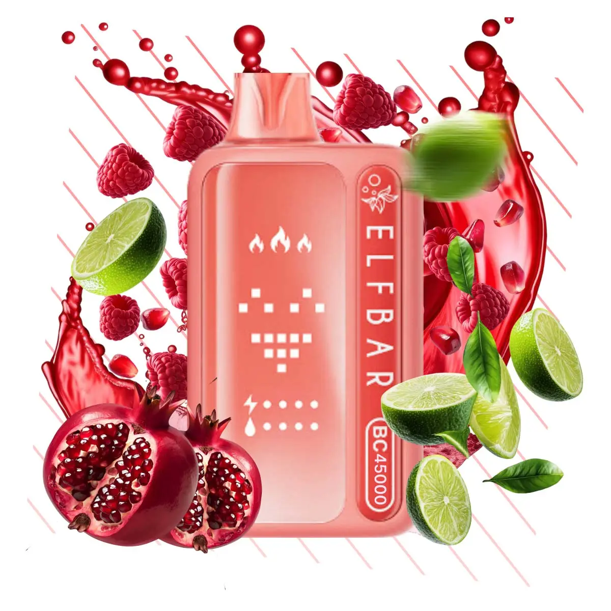 Elf Bar BC45000 45k Puffs Einweg Vape Screen Display Mesh Coil Interactive Glow Elf Bar 45k Puff Vape e zigarette