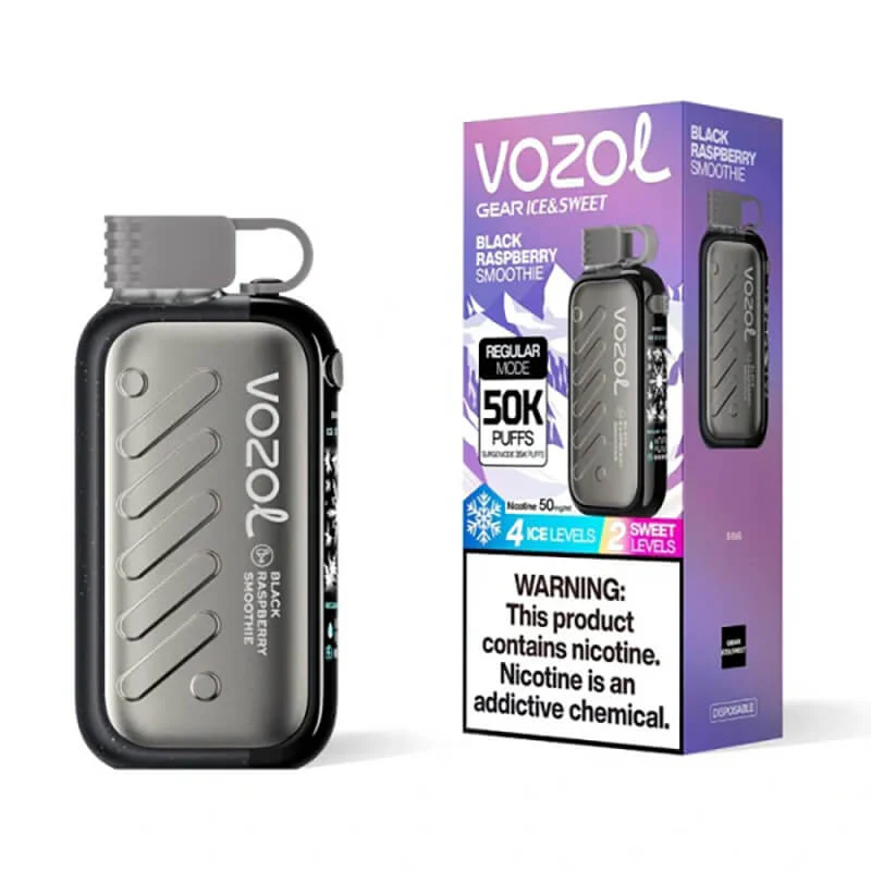 Vozol Gear Ice & Sweet 50k 50000 Puff Einweg Vape 3D Curved Screen Triple Mesh Coil Vozol 50000 50k Ice & Sweet Control Puff Vape e zigarette
