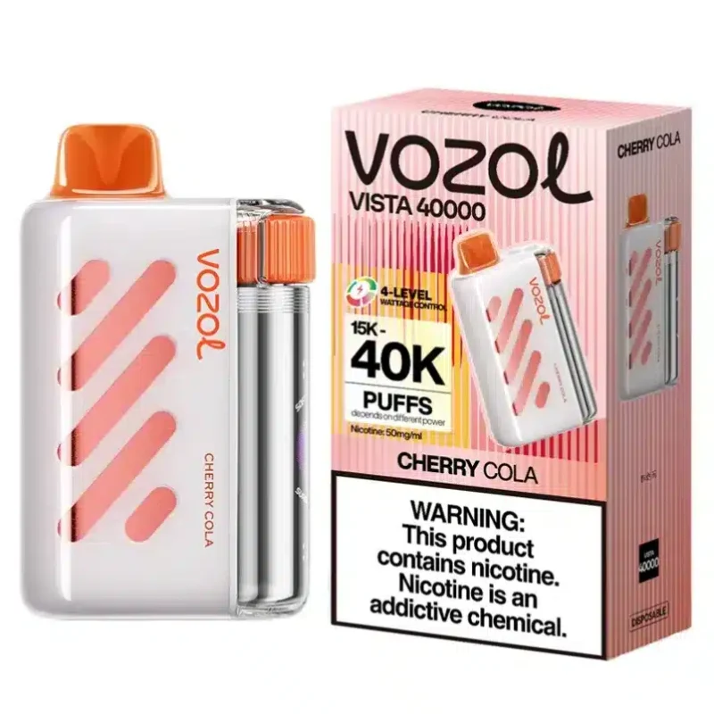 Vozol Vista 40k 40000 Puffs Einweg Vape Wavy Curved Screen Dual Mesh Coil Vozol 40000 4-Level Wattage Puff Vape e zigarette
