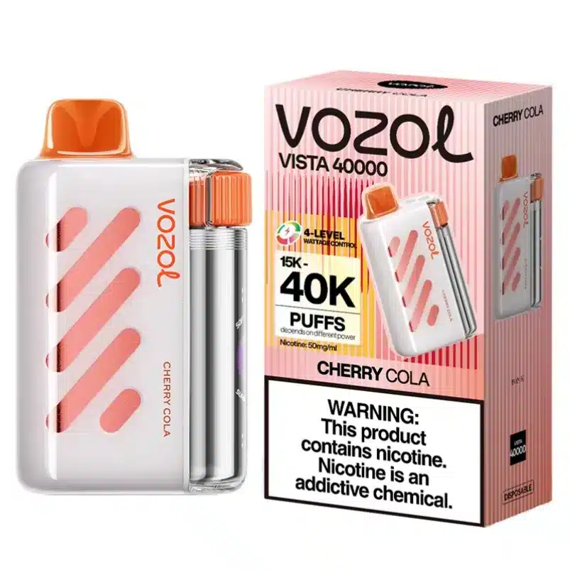 Vozol Vista 40k 40000 Puffs Einweg Vape Wavy Curved Screen Dual Mesh Coil Vozol 40000 4-Level Wattage Puff Vape e zigarette