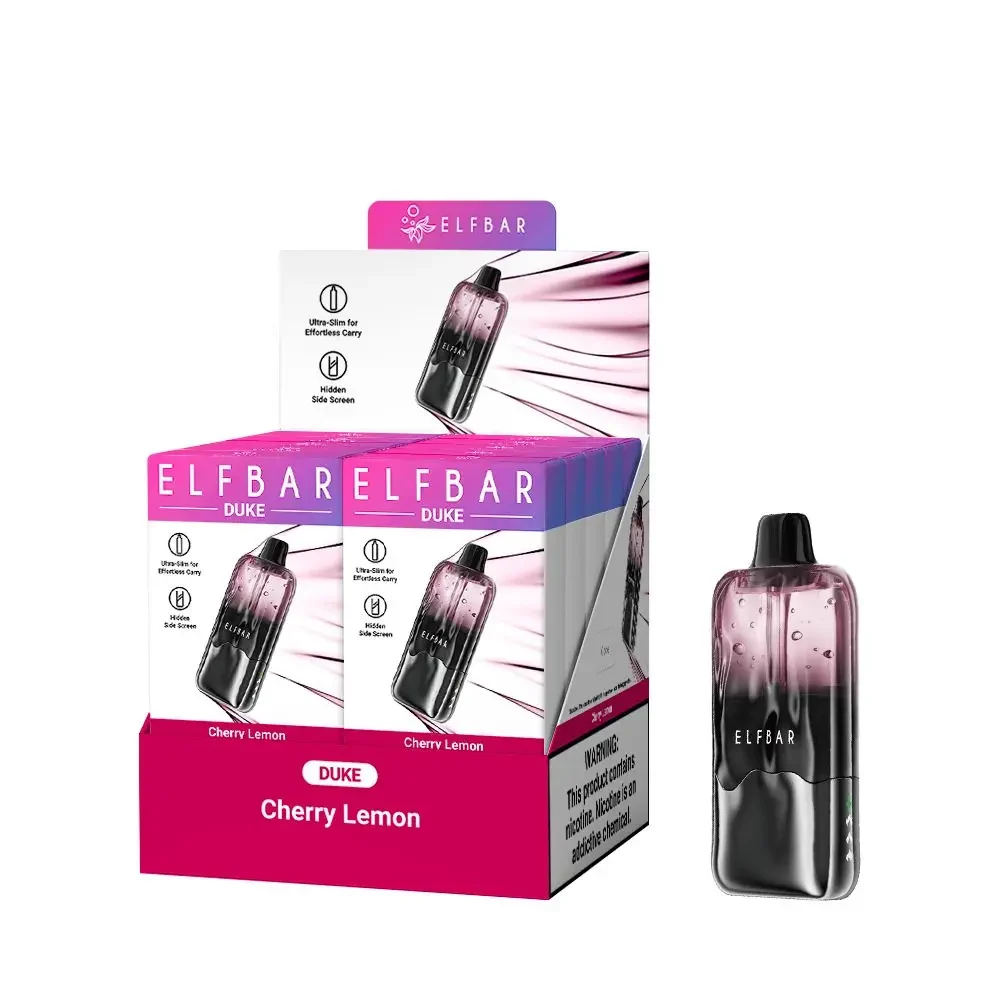 Elf Bar Duke 30K Puff Vape e zigaretten LED Display Batterie und Liquid Anzeige