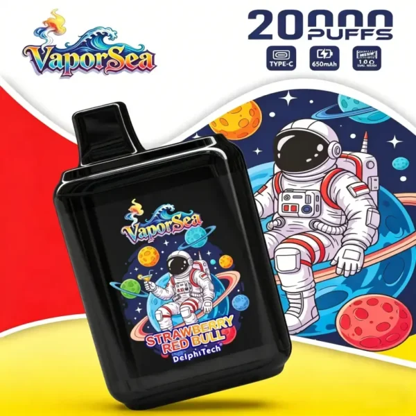 VaporSea 20k 20000 Puffs Einweg Vape / e zigarette ultra kompakt mit 650mAh Batterie