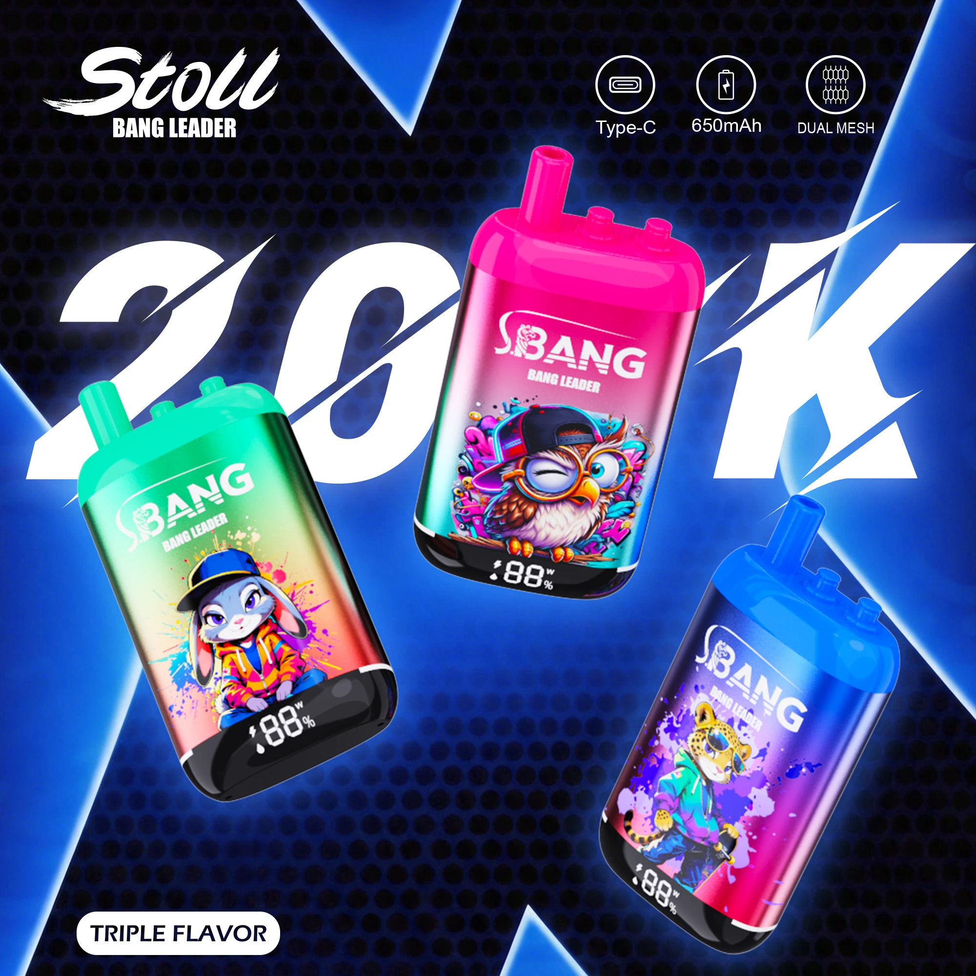 Bang Leader Stoll 200K 3 in 1 Einweg Vape