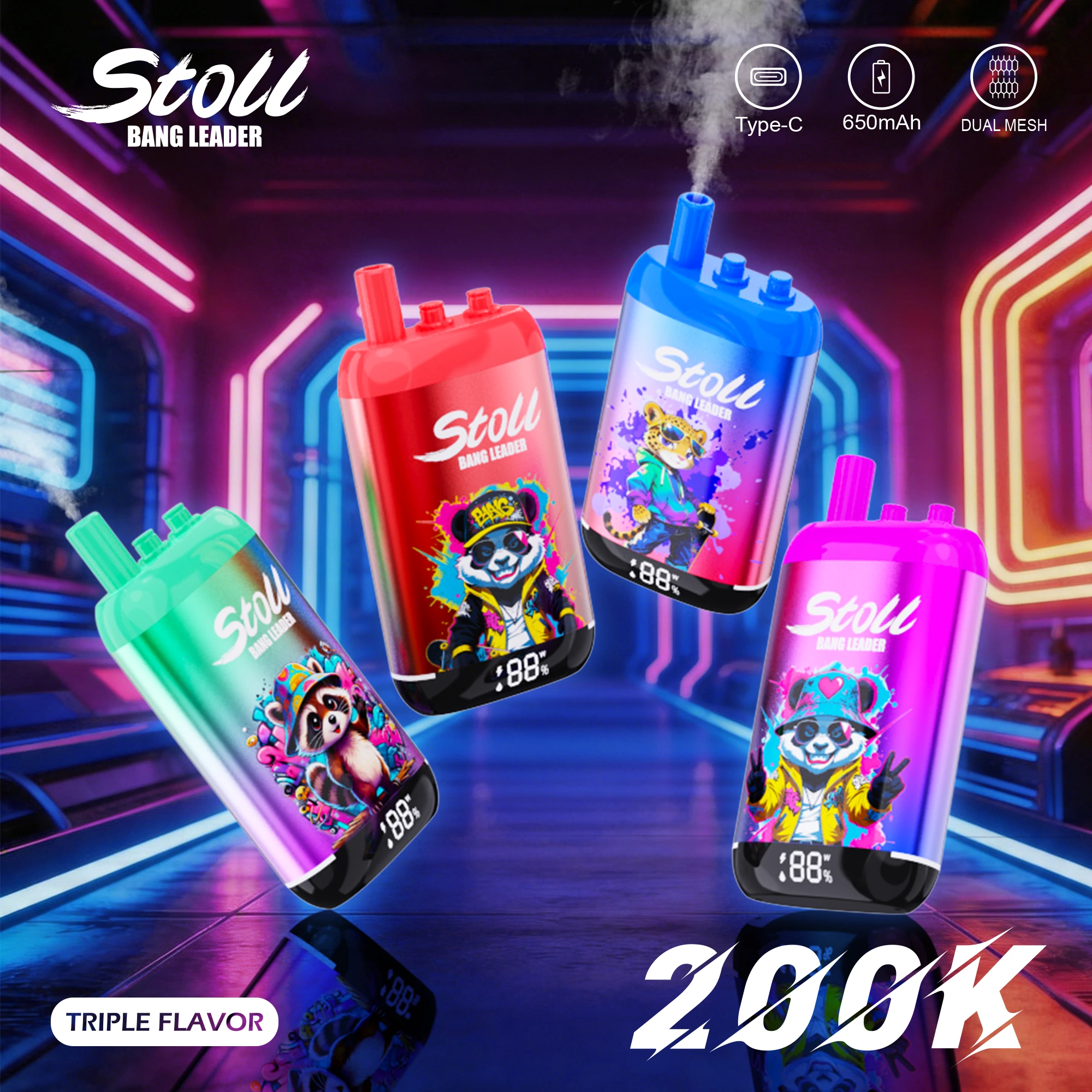 Bang Leader Stoll 200K Triple Flavor Vape Bang Leader Stoll 200K Triple Flavor Vape